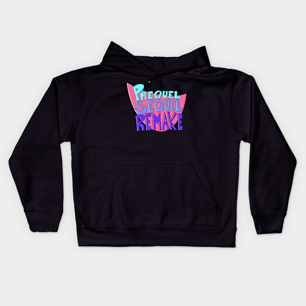 Prequel Sequel Remake Crest Kids Hoodie by prequelsequelremake